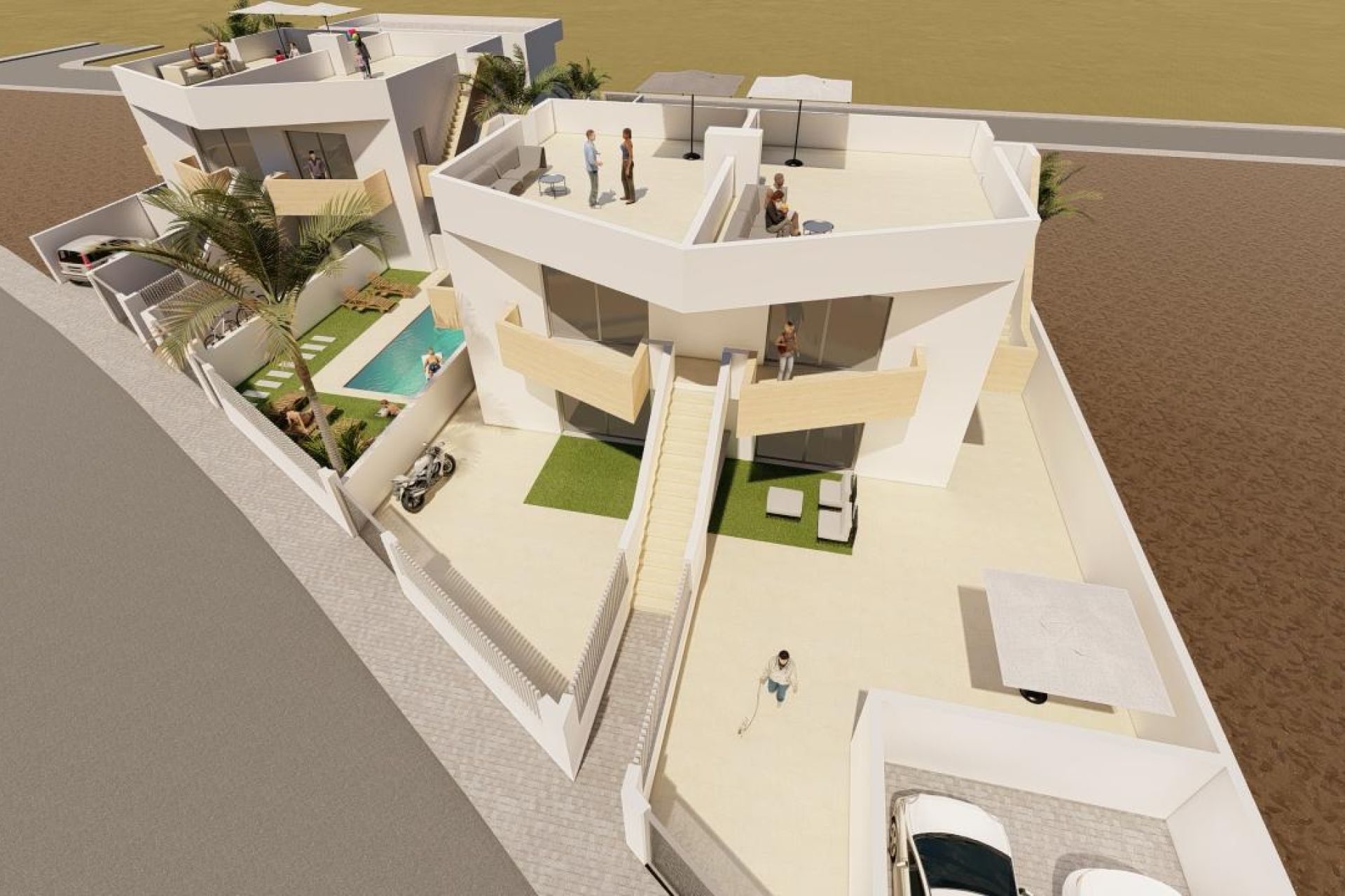 新建筑 - 联排别墅 - Mazarrón - Costa Calida
