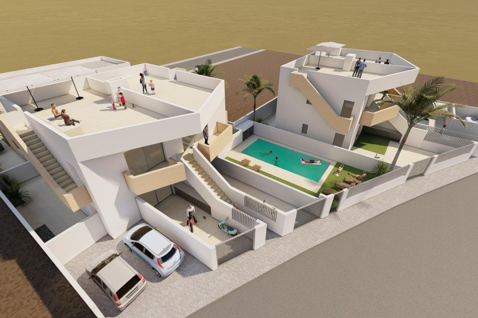 新建筑 - 联排别墅 - Mazarrón - Costa Calida