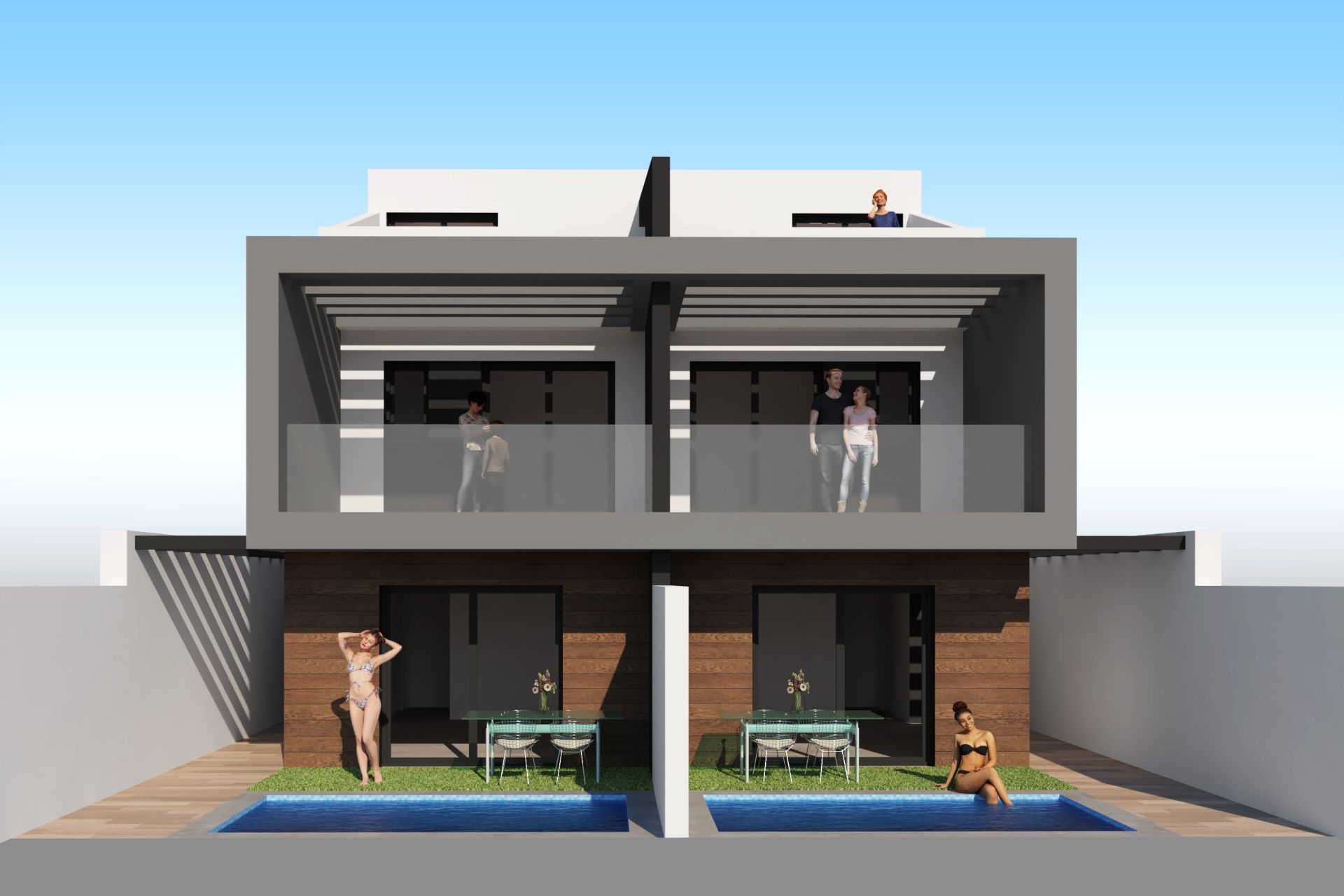新建筑 - 半独立式洋房 - San Javier - Costa Calida