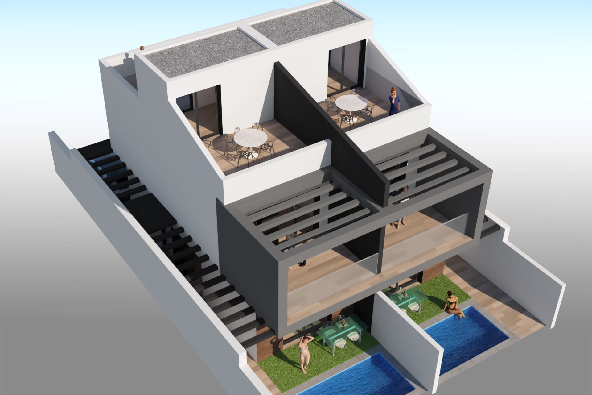 新建筑 - 半独立式洋房 - San Javier - Costa Calida