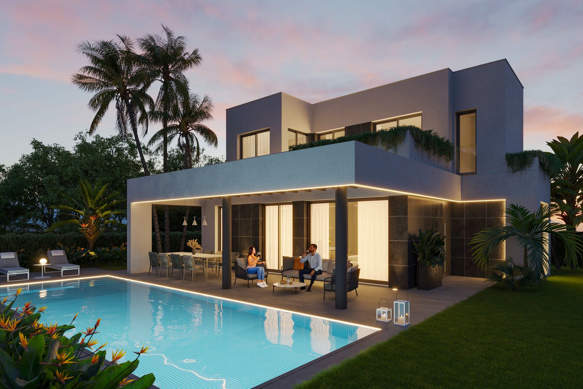 Obra nueva - Chalet Pareado - Finestrat - Costa Blanca Norte